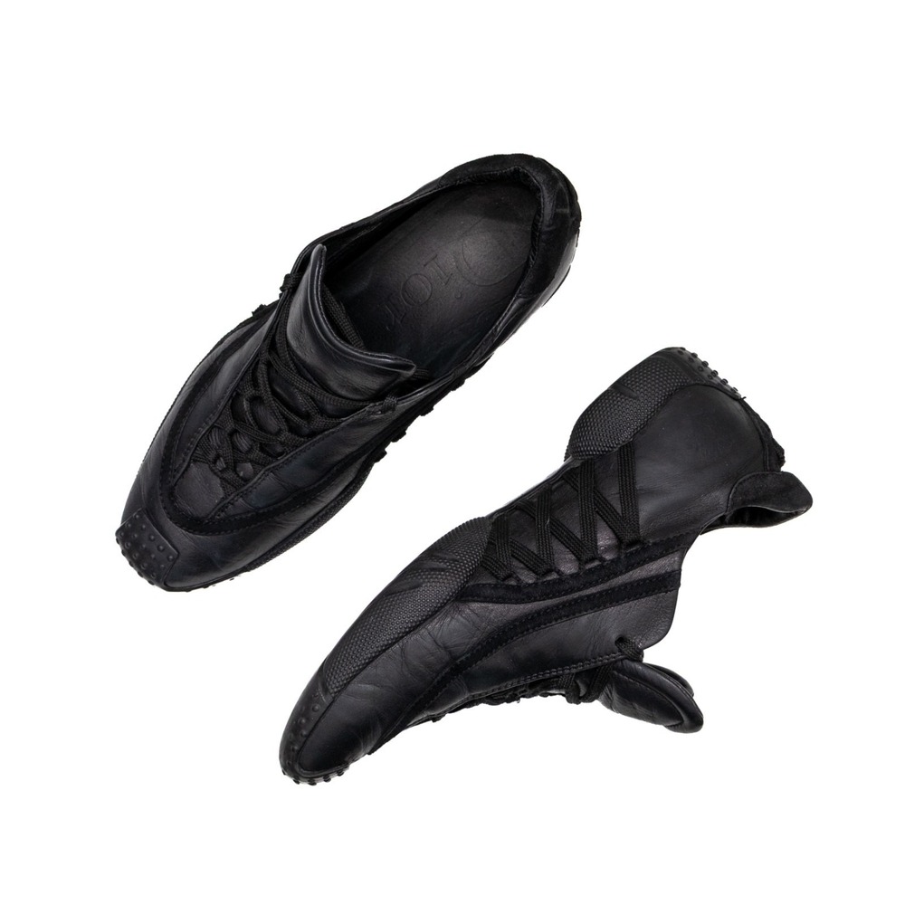 Christian Dior Galliano Era Black Leather Derby Cross Laced Trainers Size US 5